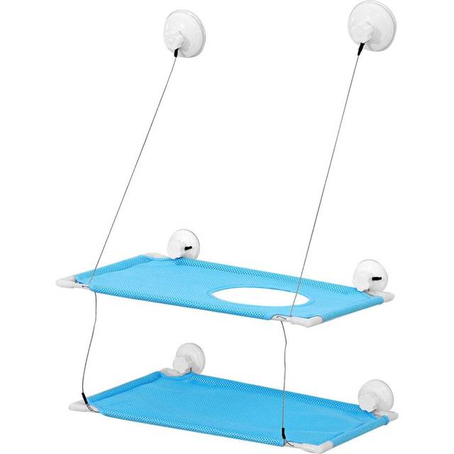 (Type C) Double-layer Multi-color Pet Hanging Bed Portable Lightweight Mount Pet Cat Hammock Pet Bed Shelf Seat Beds