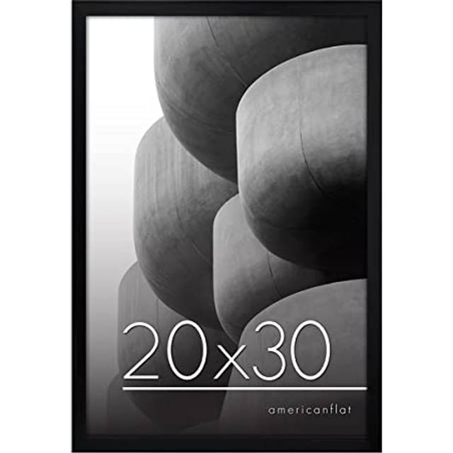 Americanflat 20x30 Poster Frame in Black with Polished Plexiglass - Thin Border 20 X 30 Inch Large Picture Frame for Wall  Poster Frames in Horizontal