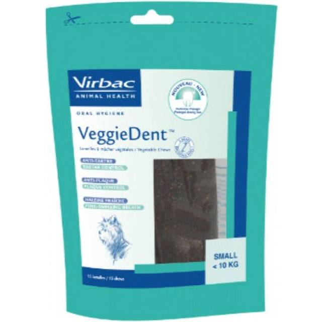 (Veggie Dent M 15 chews) Virbac - Veggie Dent Dog Dental Chews (15 Chews) 2kgs - more 30kgs
