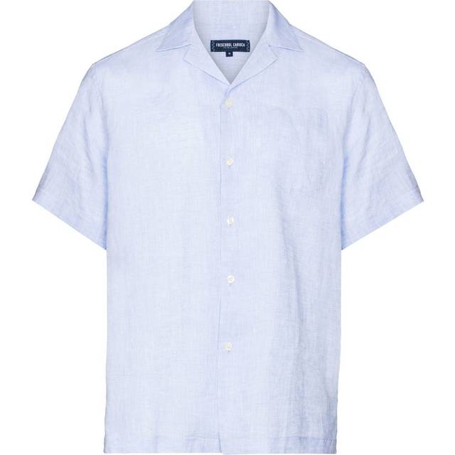 Frescobol Carioca - Angelo linen shirt - men - Linen/Flax - S - Blue