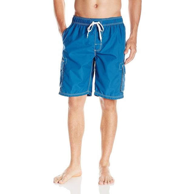 Kanu Surf Men's Barracuda Swim Trunks Regular & Extended Sizes  Denim Blue  2X