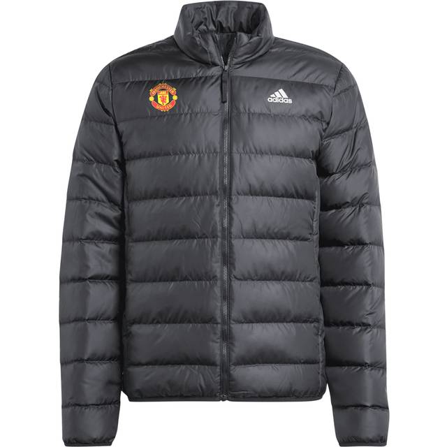 Essentials Lightweight Padded Jacket with Logo Print and Zip Fastening - Black - S
