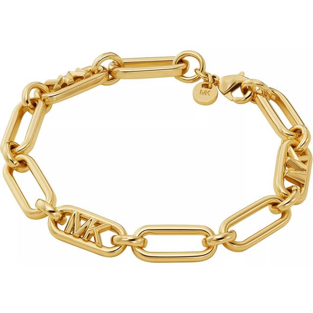 Michael Kors Ladies' Statement Link 14ct Gold Plated Empire Link Chain Bracelet