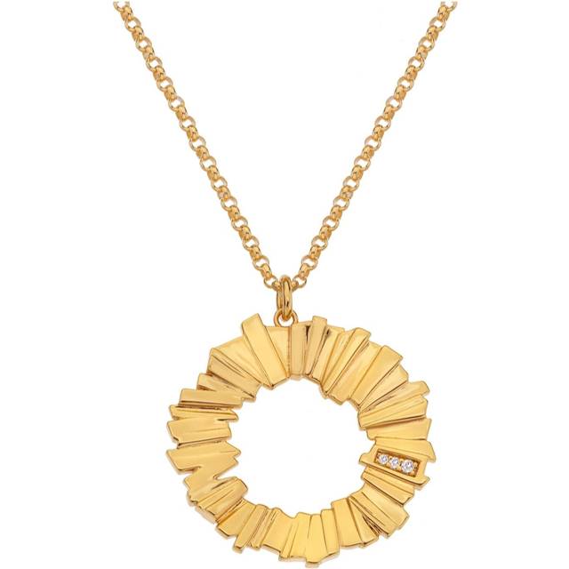 Hot Diamonds X Jac Jossa Believe Small Pendant Necklace DP841 - Gold