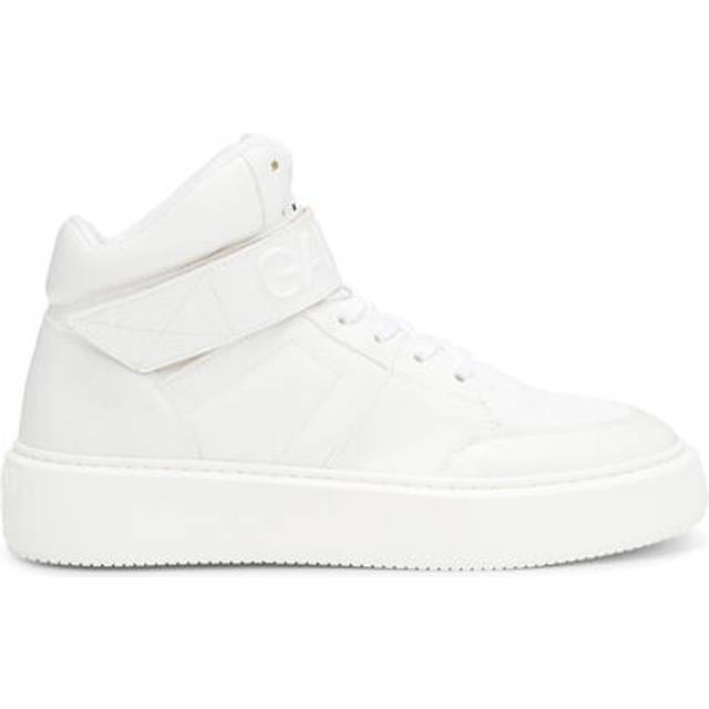 Ganni Sporty Mix Cupsole High Top Velcro Dam Stl. 39 - Sneakers Från Magasin - Egret (39)