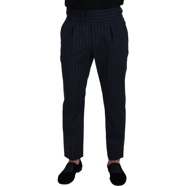 Dolce & Gabbana Blue Striped  Formal Pants - IT50 | L