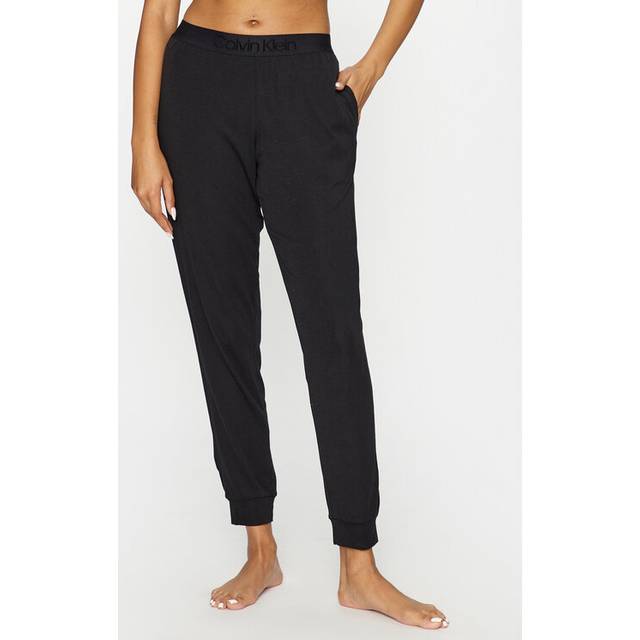 Calvin Klein Womens 000QS7004E Intrinsic Sleep Joggers - Black Cotton - Size 14 UK