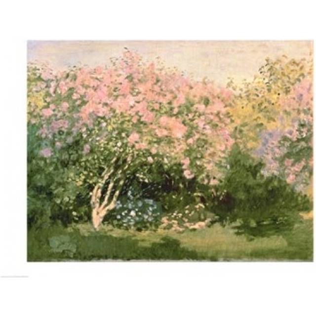 Lilac in The Sun 1873 Poster Print by Claude Monet - 24 x 18 in.