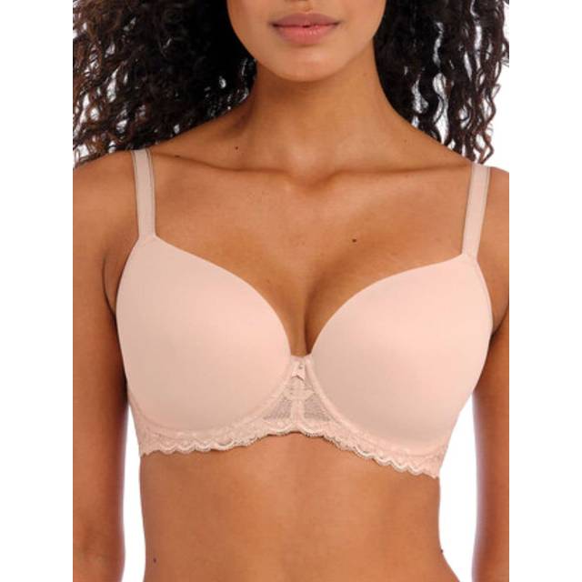 Underwired t-shirt balconnet molded bra for women Freya Offbeat - Beige - 75F