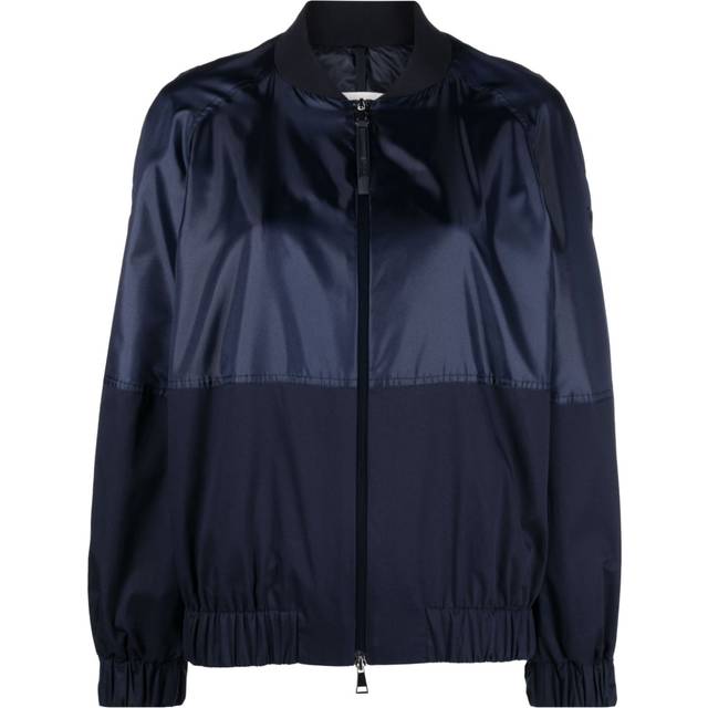 Moncler - Gobie bomber jacket - women - Cotton/Polyamide/Polyester/Spandex/Elastane/Polyester/Cotton/Spandex/Elastane - 1 - Blue
