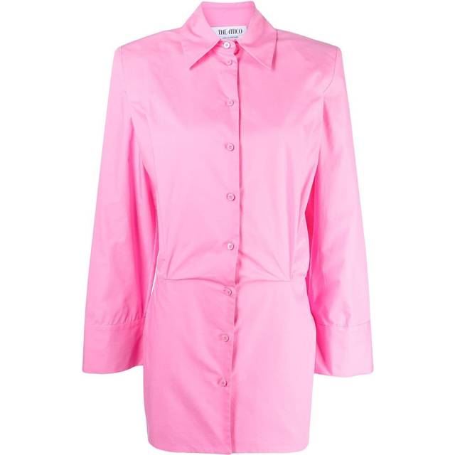 The Attico - Margot mini shirtdress - women - Cotton - 36 - Pink