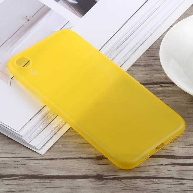 iPhone XR Skal Tunt TPU -  Gul (Färg: Gul)