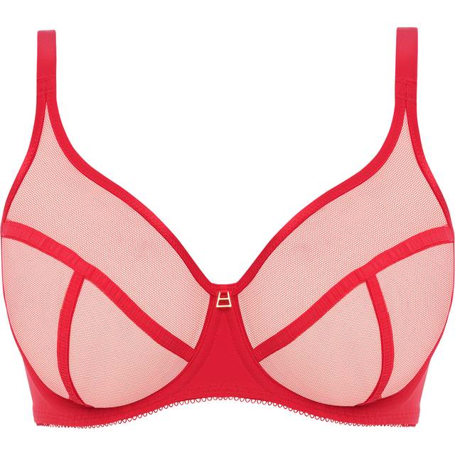 Freya Womens Snapshot High Apex Plunge Bra - Red Polyamide - Size 34D