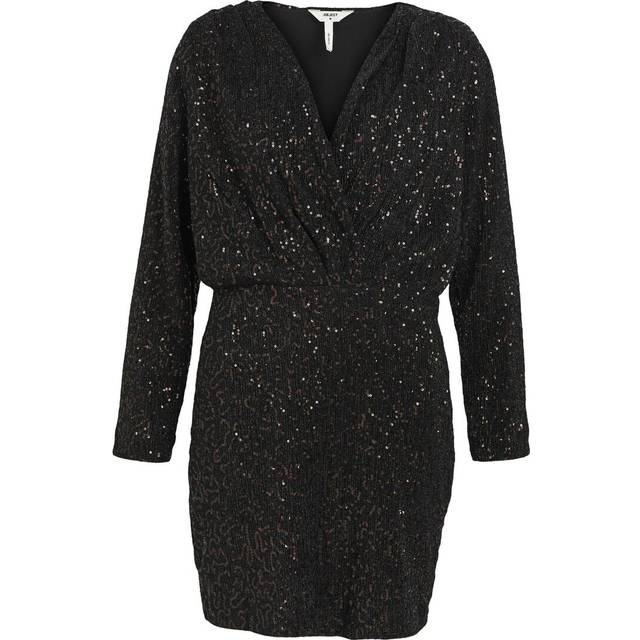 OBJECT Objtulua L/S Short Dress 130 |Black |S