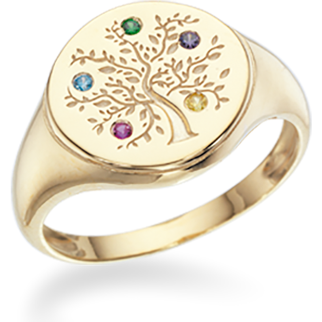 Scrouples Tree Of Life Förgyllt Silver Ring Med Zirconia 726582