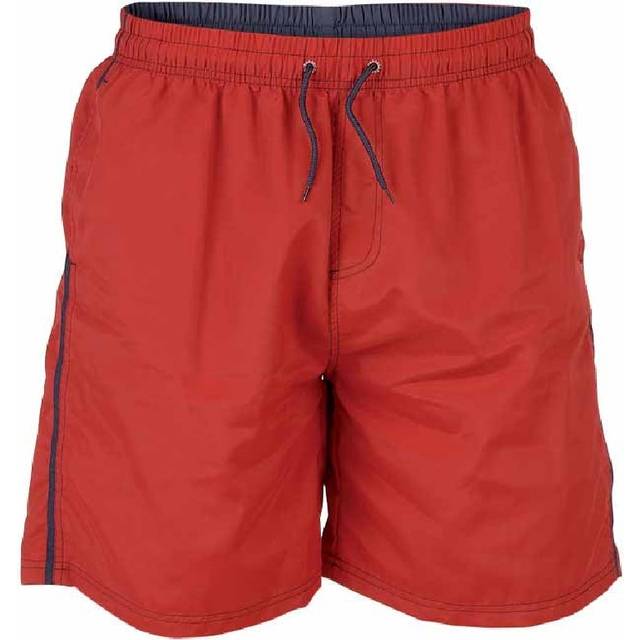 (M, Red) Duke Mens Yarrow D555 Full Length Swim Shorts