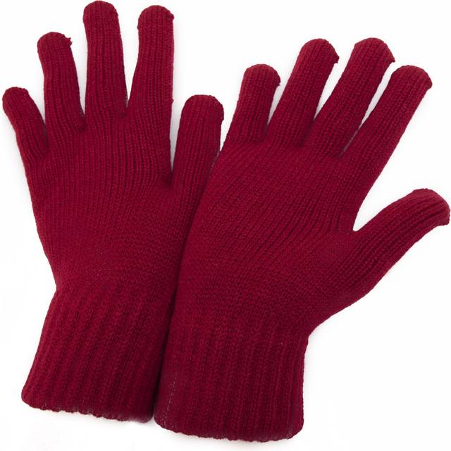 CLEARANCE - Womens Winter Gloves - Red - one size