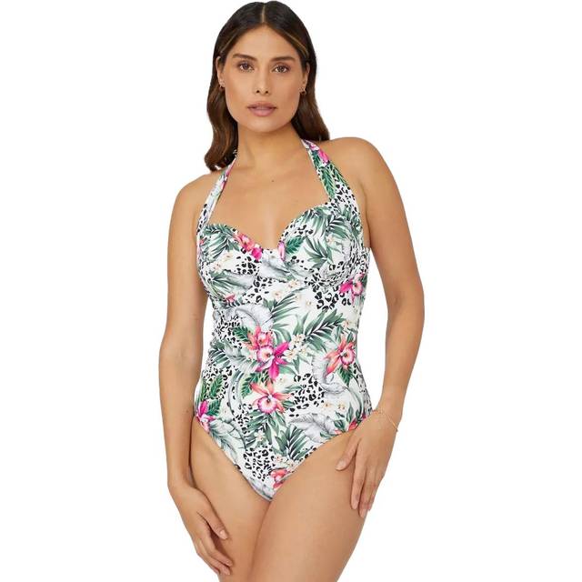 Gorgeous womens/ladies jungle underwired one piece swimsuit dh5742