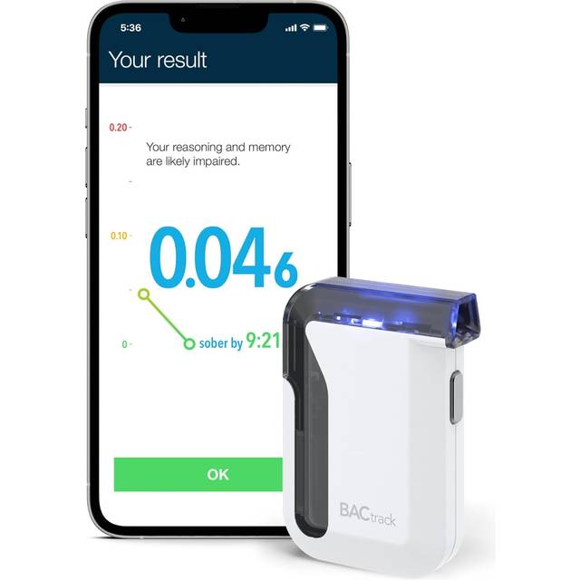 BACtrack Mobile Smartphone Alkoholmätare | Professionell Noggrannhet | Trådlös anslutning med Apple iPhone och Samsung Android-enheter