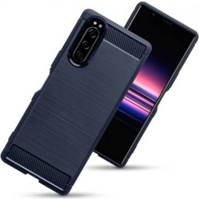 Sony Xperia 5 ii Skal Karbon Blå