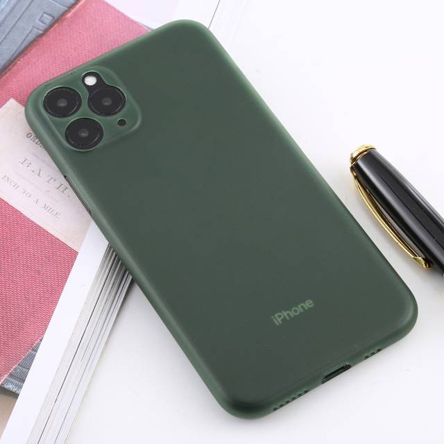iPhone 11 Pro Max Skal Tunt TPU -  Grön (Färg: Grön)