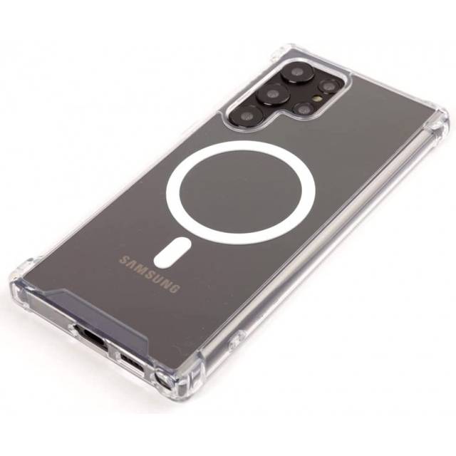 Samsung S21 Ultra Transparent Stötdämpande Skal MagSafe-Kompatibelt