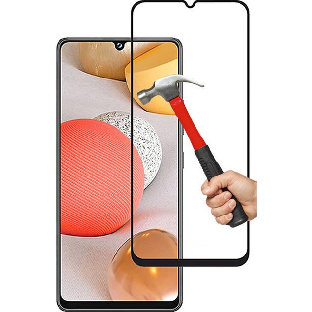 Skärmskydd Samsung Galaxy A42 5G 3D Härdat Glas Svart (miljö)