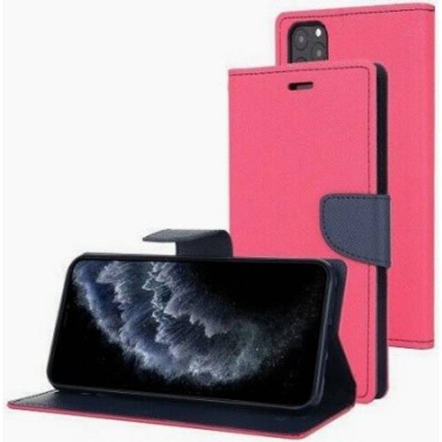 Plånboksfodral Samsung Galaxy A12 EKO Rosa / Marinblå