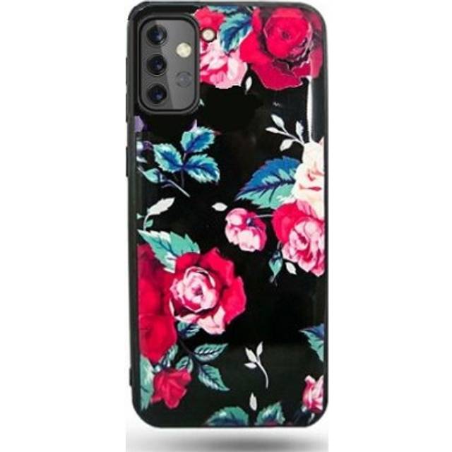 Samsung Galaxy A52 5G Skal - Svart med Rosor