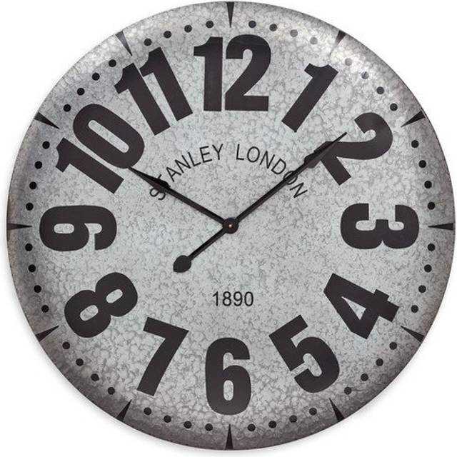 Grey Black Clocks - Bennet Wall Clock - Oak Furnitureland