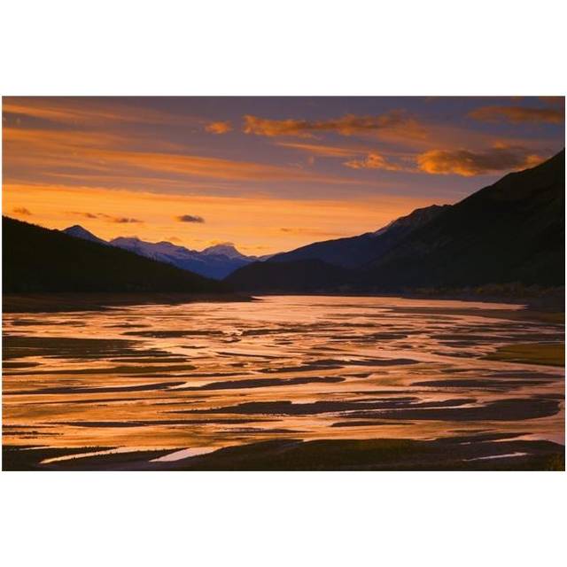 Beautiful Mountain Sunset Poster Print by Carson Ganci, 17 x 11