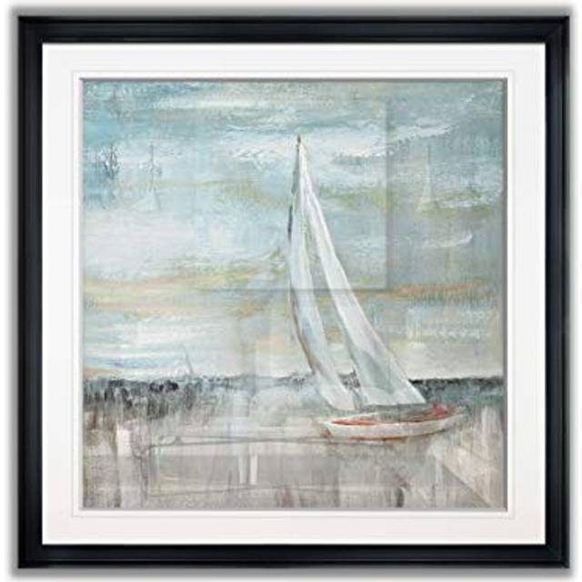 Renditions Gallery Soft Sail II -Framed Giclee Print 23X23 Multi-Color