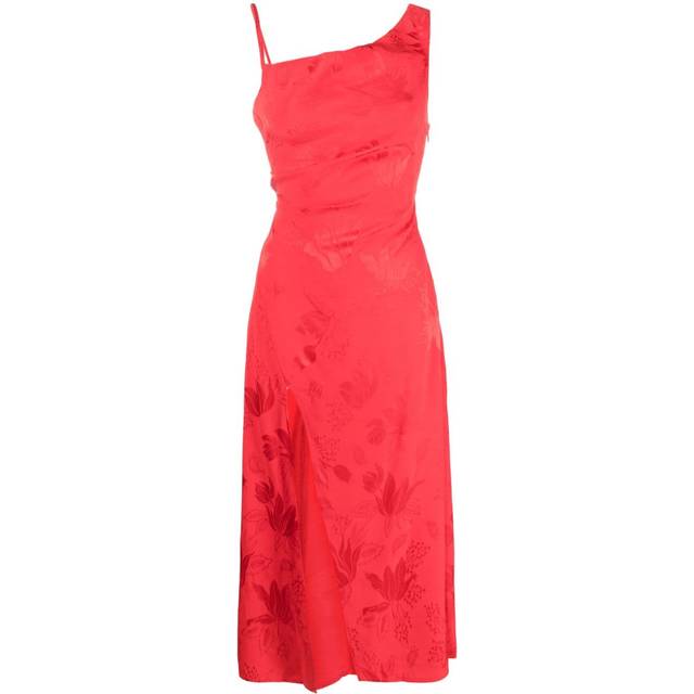 For Love And Lemons - Ilana jacquard-pattern midi dress - women - Rayon - XXS - Red