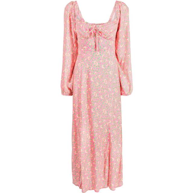 Rixo - Olimani floral-print midi dress - women - Viscose/Polyester - XXL - Pink