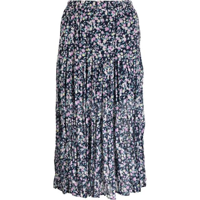 b+ab - floral-print pleated skirt - women - Polyester - XS - Pink
