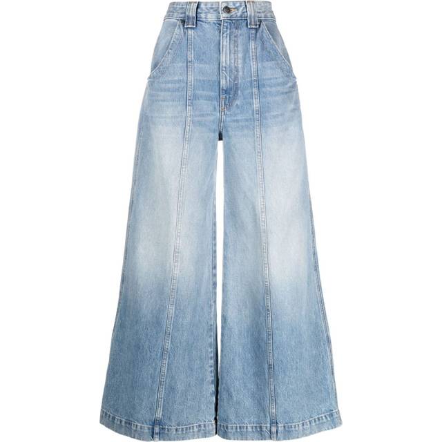 KHAITE - Jackie wide-leg jeans - women - Cotton - 28 - Blue