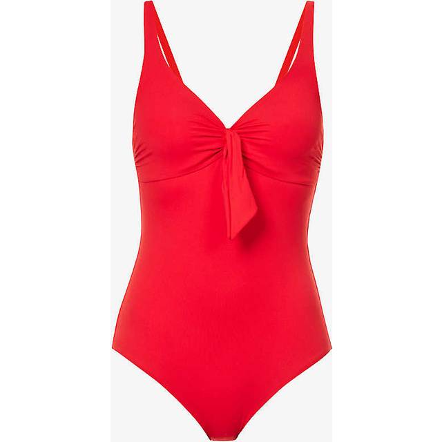 Lisbon Classic One-Piece Swimsuit - RED - 4