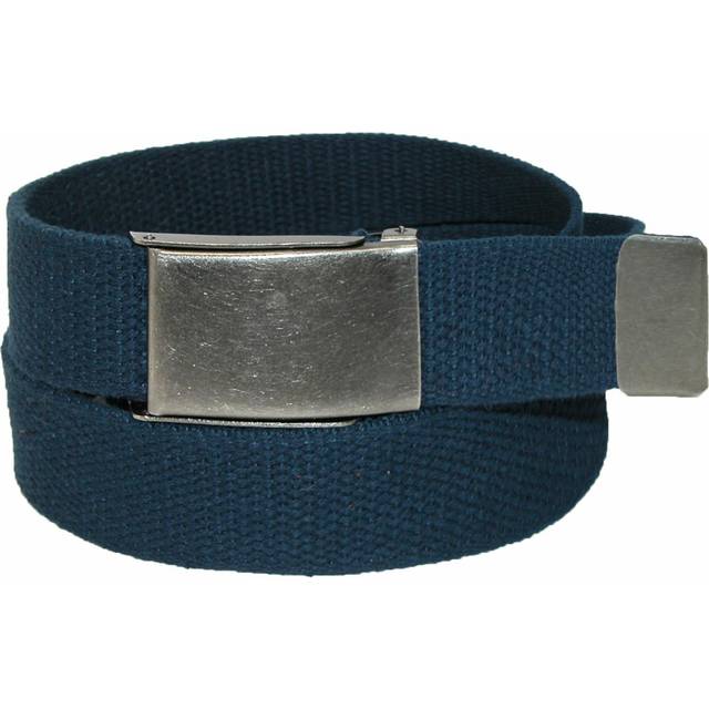 CTM Men&#39;s Big & Tall Belt with Flip Top Nickel Buckle (Pack of 3) - - Navy (one size)