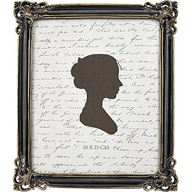 Sunlit Vintage Picture Frame 8x10 Inch  Luxury Antique Photo Frames with Glass Front  Photo Display  Tabletop Wall Hanging  Gift Ideas  Black and Gold