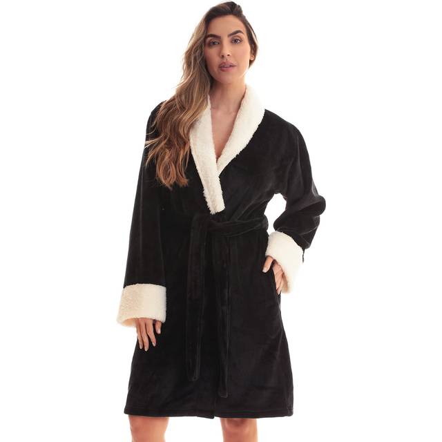 Just Love Kimono Robe Bath Robes for Women 6947-BLK-S