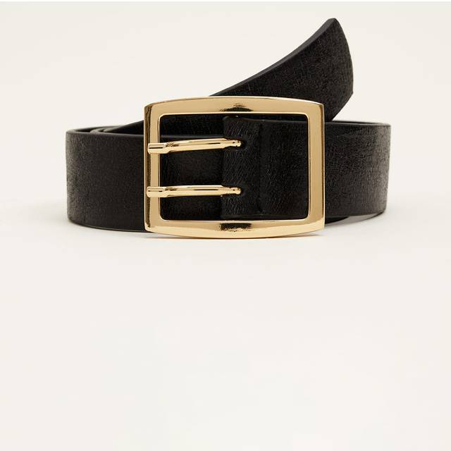 Phase Eight Women's Wide Leather Waist Belt - Black - M/L