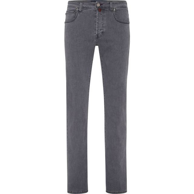 Billionaire - logo-embroidered straight-leg jeans - men - Polyester/Cotton/Spandex/Elastane - 32 - Grey