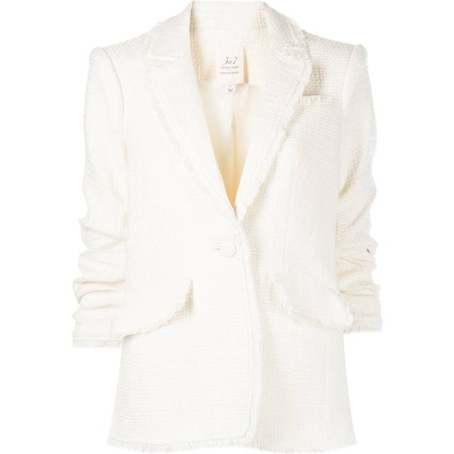 Cinq A Sept - Khloe boucle tweed blazer - women - Cotton - 12 - White