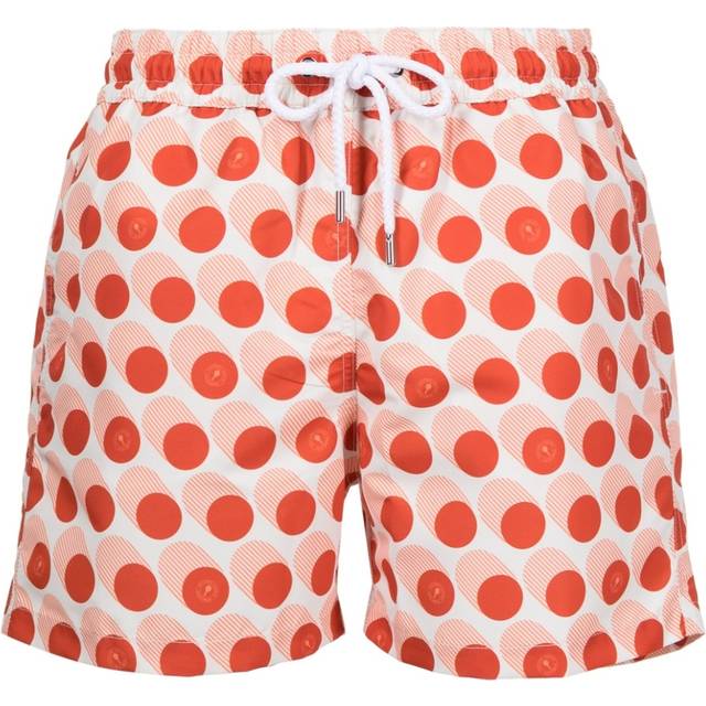 Frescobol Carioca - polka-dot swim shorts - men - Recycled Polyester - XXL - Orange