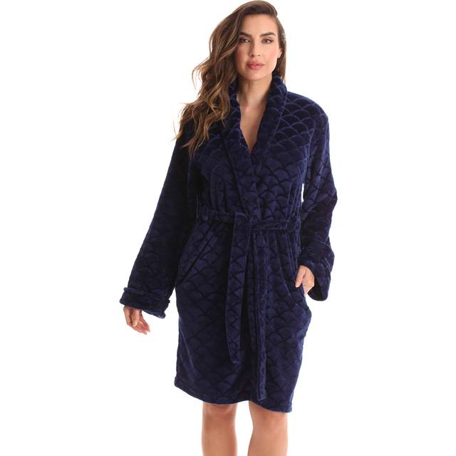 Just Love Kimono Robe Bath Robes for Women 6311-Navy-S