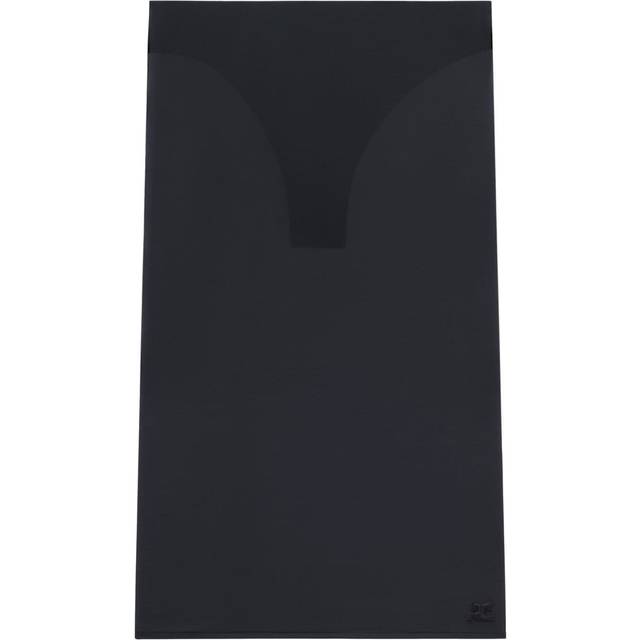 Courrèges - sheer tube midi skirt - women - Polyamide/Elastane - M - Black