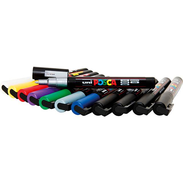 Posca Marker PC-3M 12 st (Mixade färger)