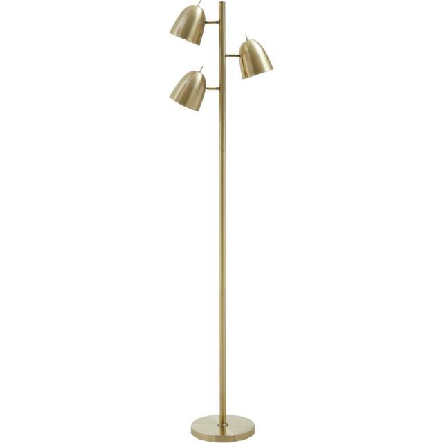 Newton Brass Finish Floor Lamp - Gold - One Size
