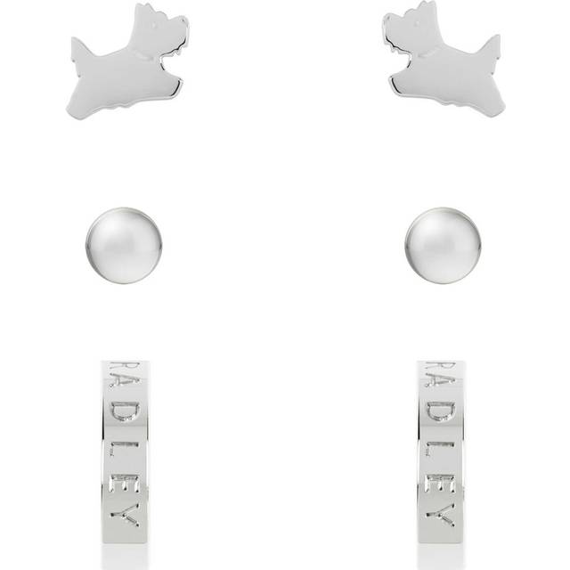 Radley Ladies Sterling Silver Triple Pack Earring Set