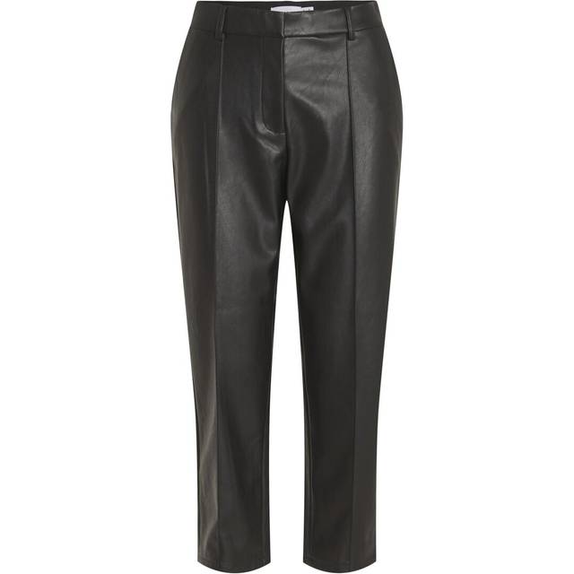 Vila - Byxor viDagmar RW 7/8 Coated Pants - Svart